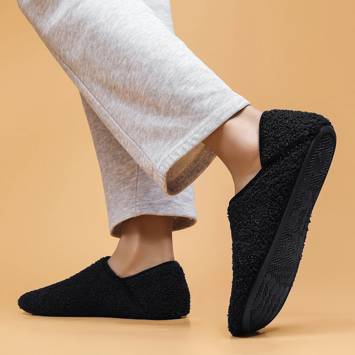 pantofole con pelo uomo