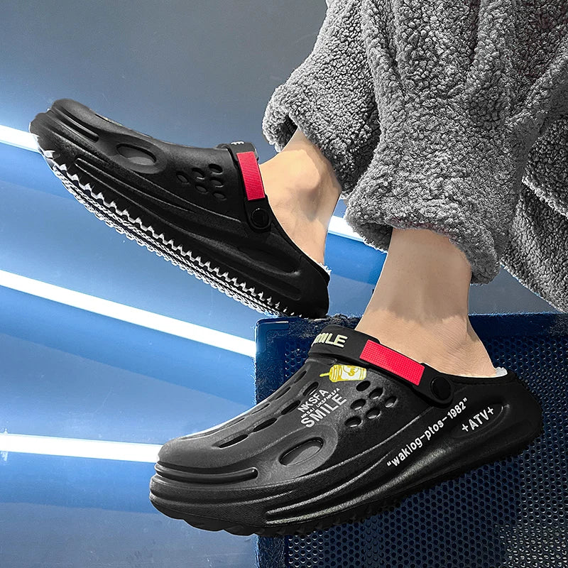 pantofole con pelo uomo