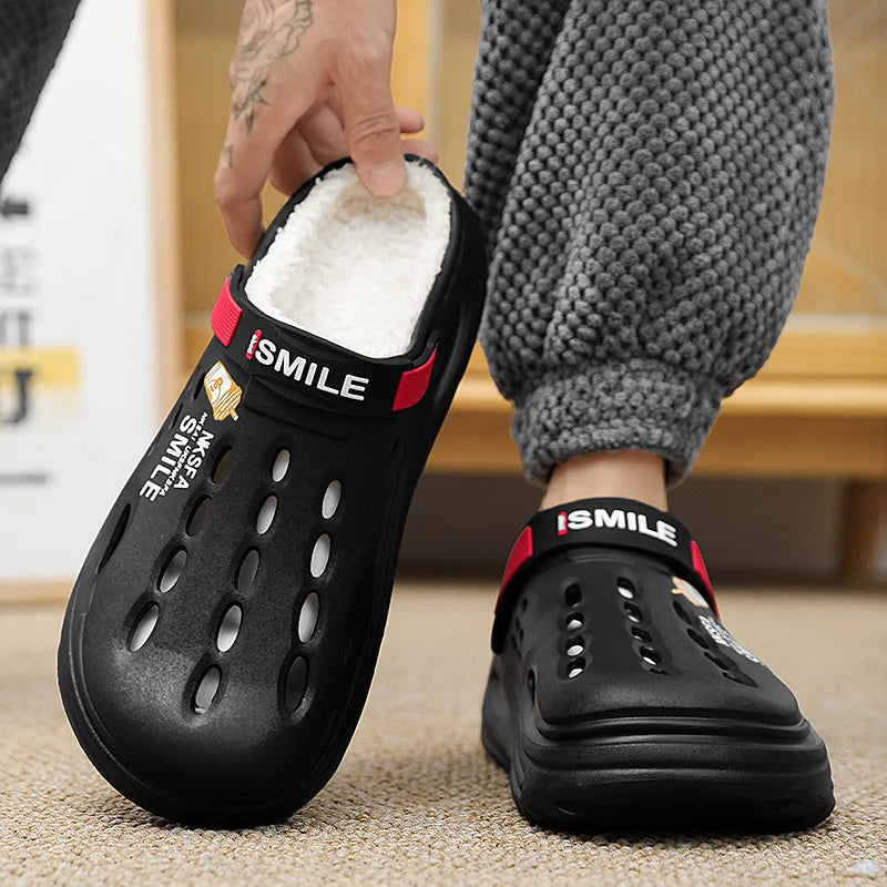 pantofole con pelo uomo