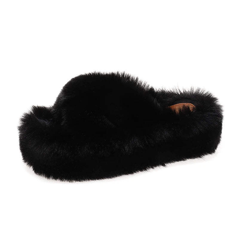 pantofole donna con zeppa alta