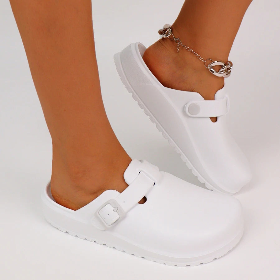 pantofole pianta larga donna