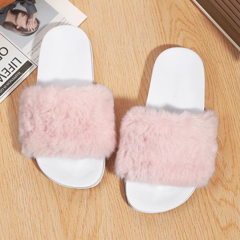 pantofole con il pelo