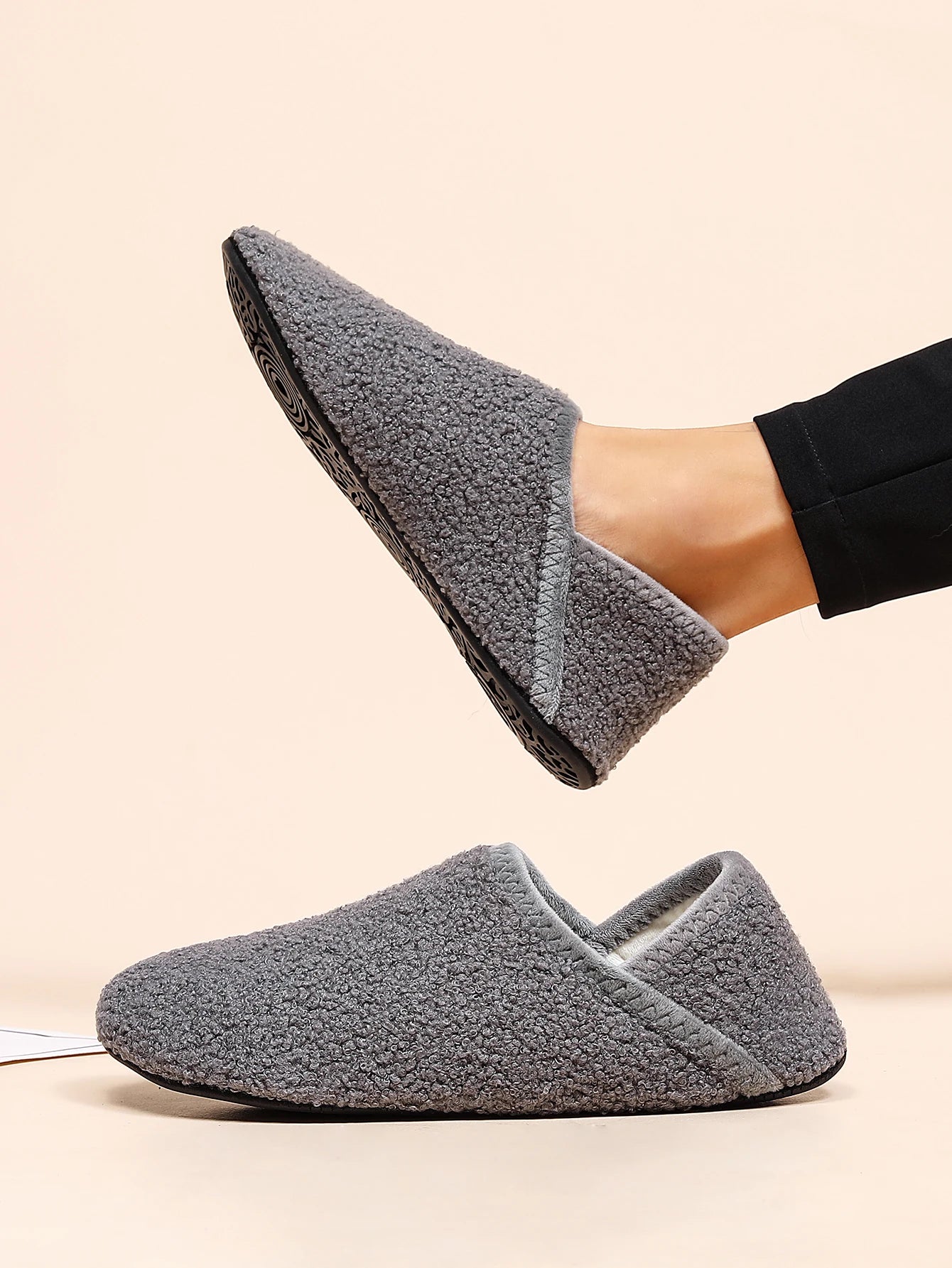 pantofole con pelo uomo