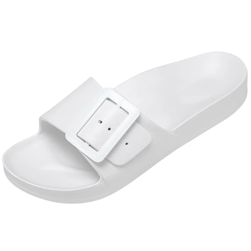 pantofole eleganti bianche da donna per l'estate