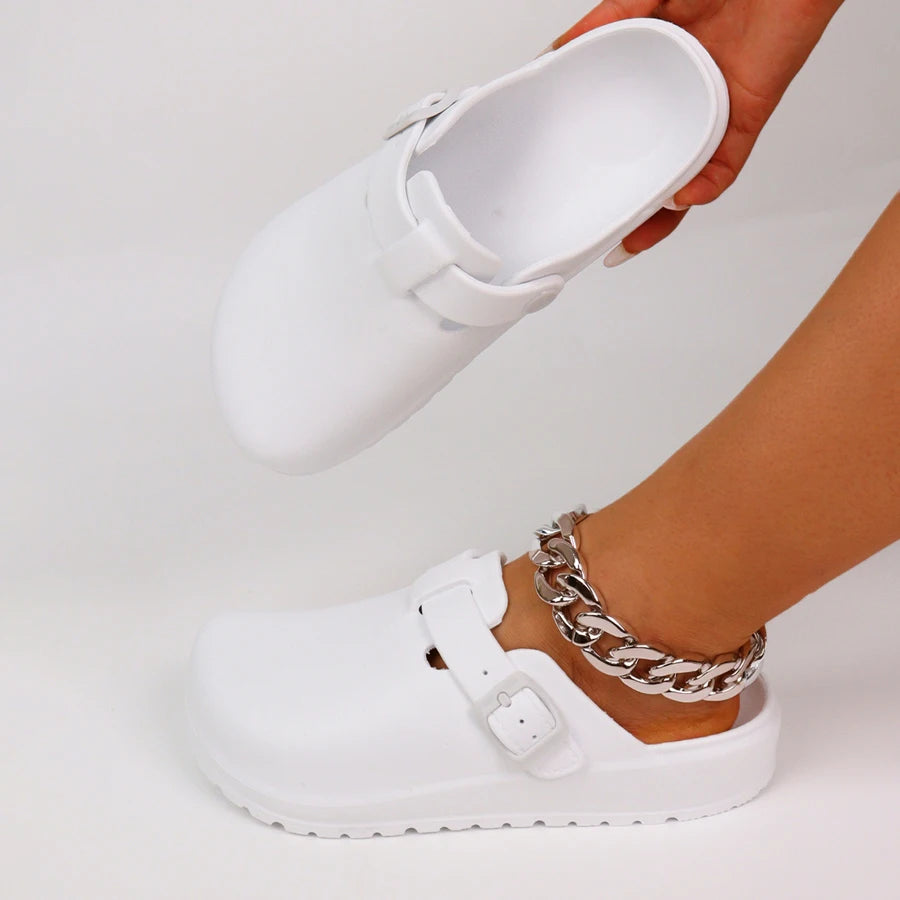 pantofole pianta larga donna
