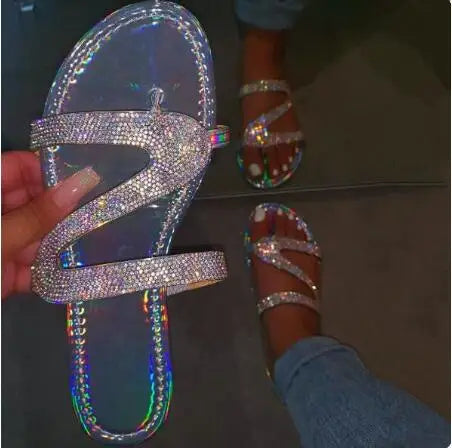 pantofole diamante pantofole con strass