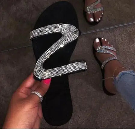 pantofole diamante pantofole con strass