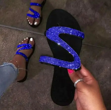 pantofole diamante pantofole con strass