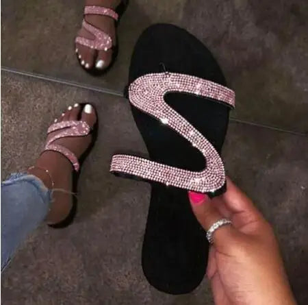 pantofole diamante pantofole con strass