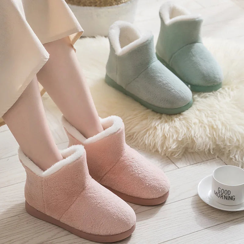 pantofole con pelo rosa