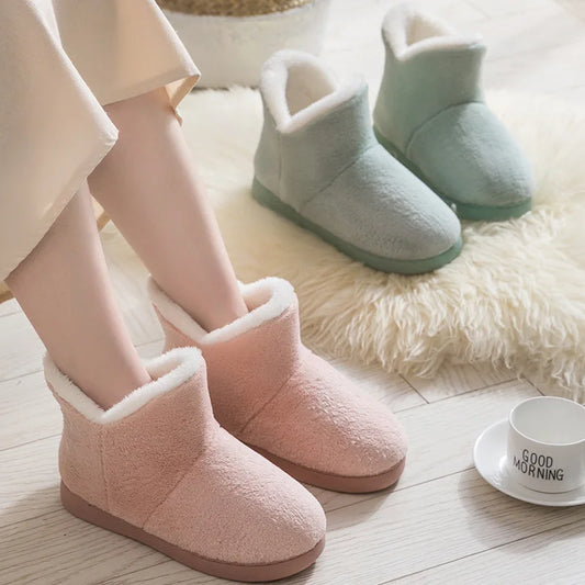 pantofole con pelo rosa
