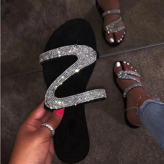 pantofole diamante pantofole con strass