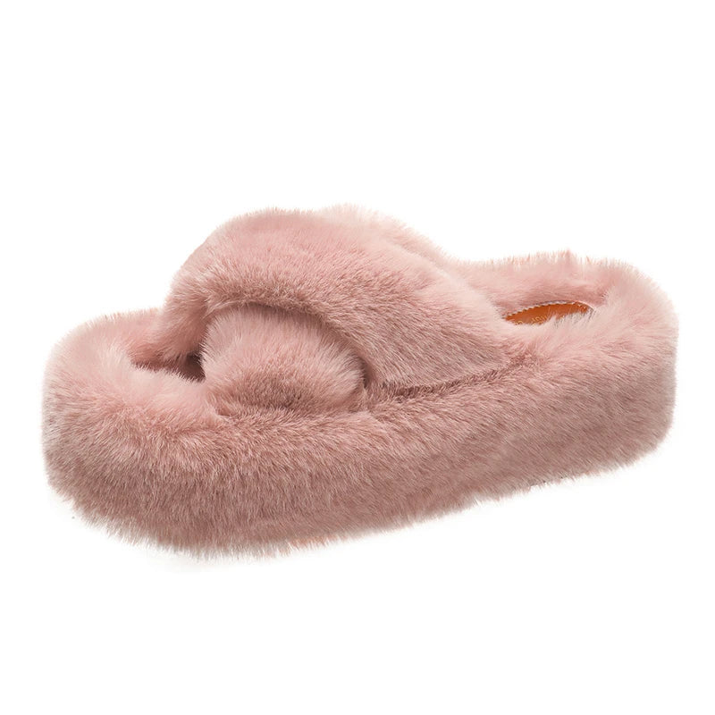 pantofole donna con zeppa alta