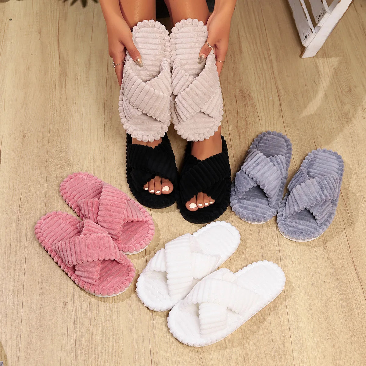 pantofole ballerine da casa eleganti donna