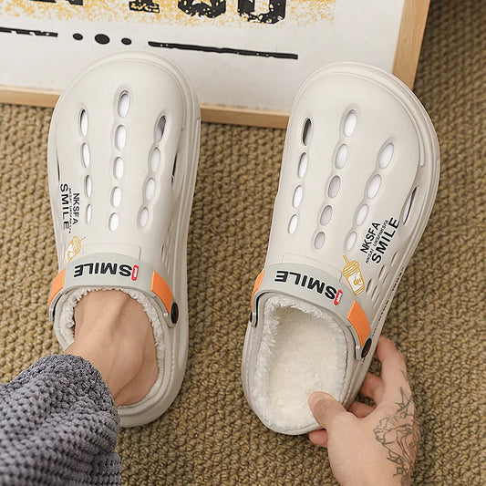 pantofole con pelo uomo