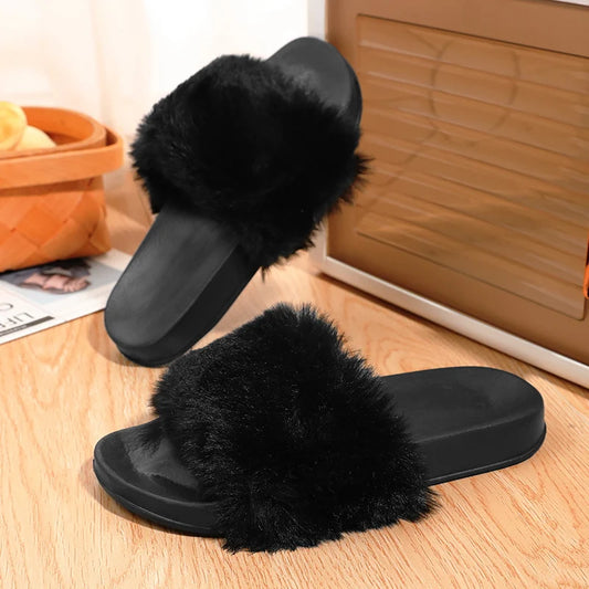 pantofole con il pelo