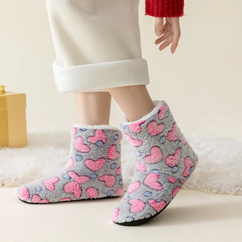 pantofole a stivaletto casa cuore amore