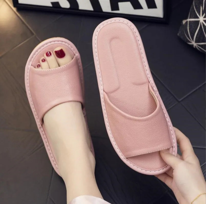pantofole in pelle da uomo
