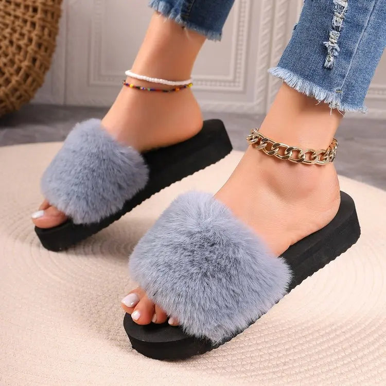pantofole con le piume