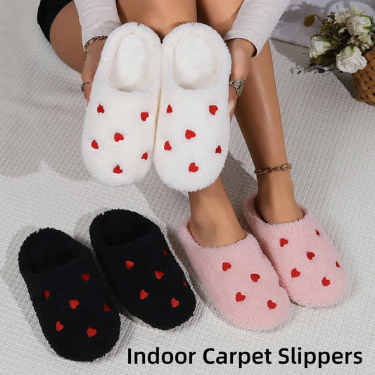 pantofole ballerine da casa cuore donna