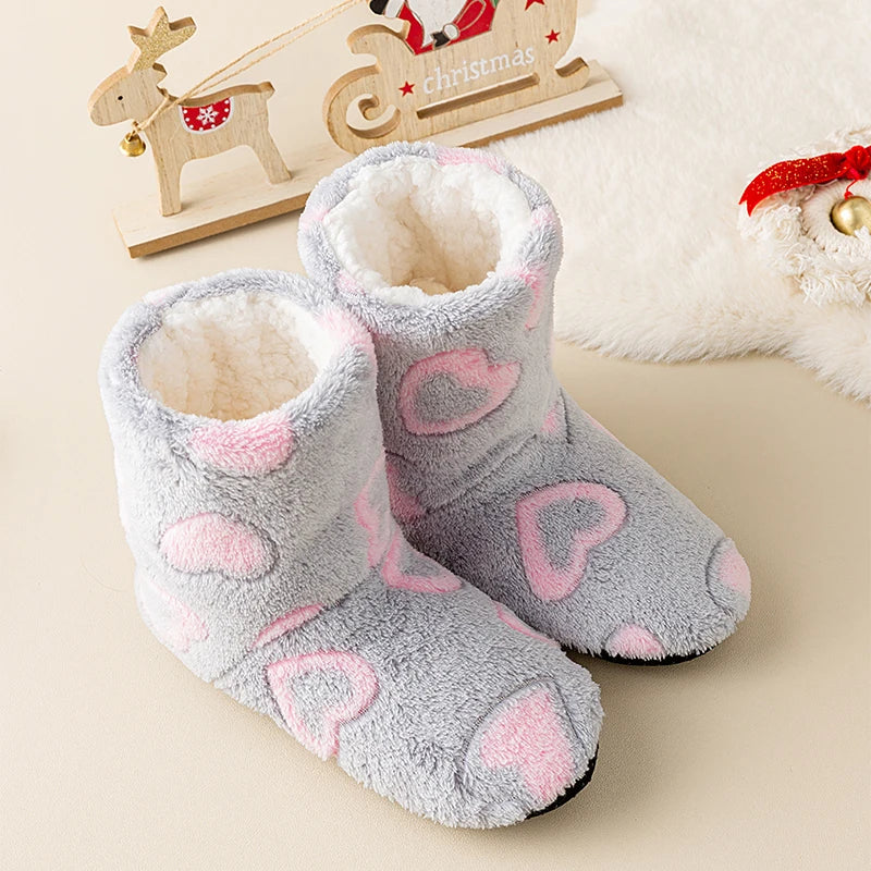 pantofole a stivaletto casa cuore amore
