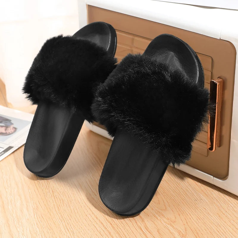 pantofole con il pelo
