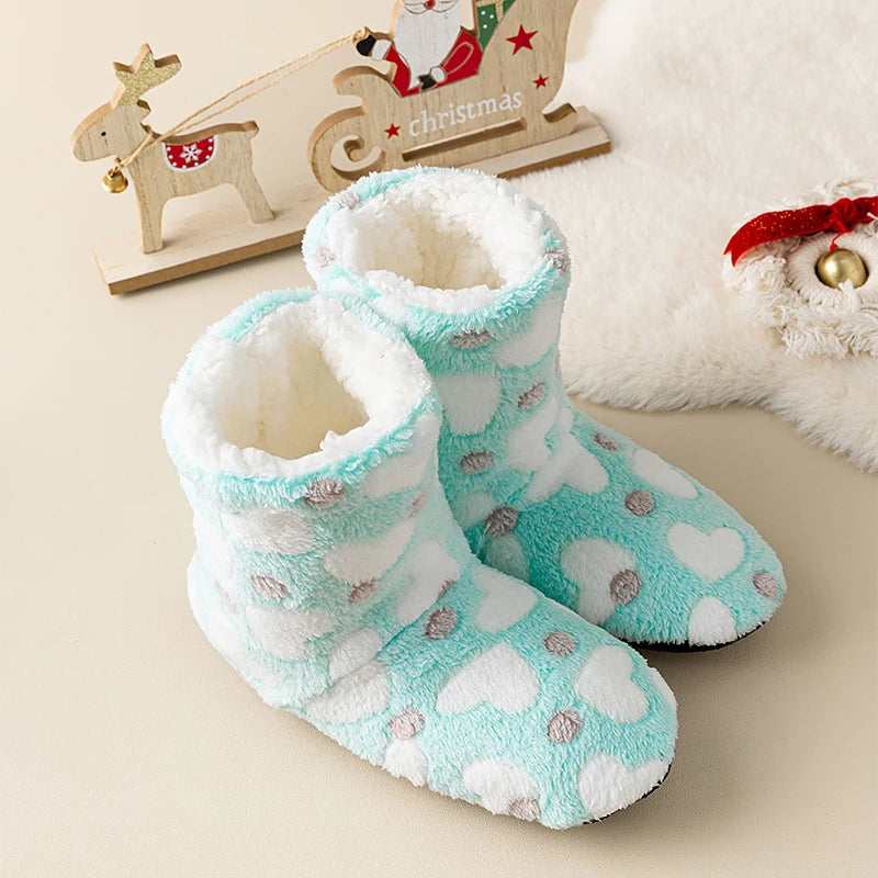 pantofole a stivaletto casa cuore amore
