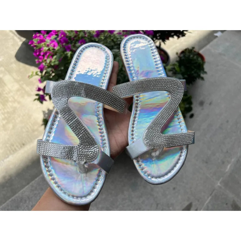 pantofole eleganti con strass dona ciabatte