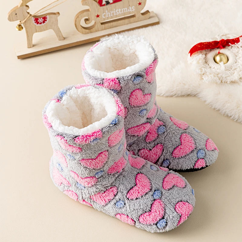 pantofole a stivaletto casa cuore amore