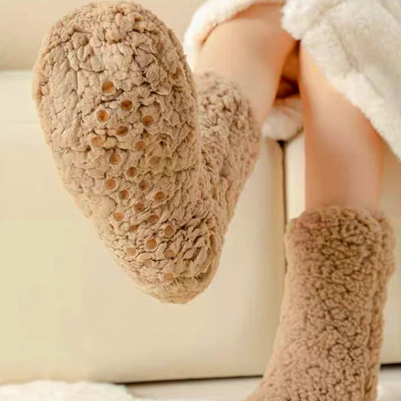 pantofole femminili. pantofola riscaldata alta al ginocchio