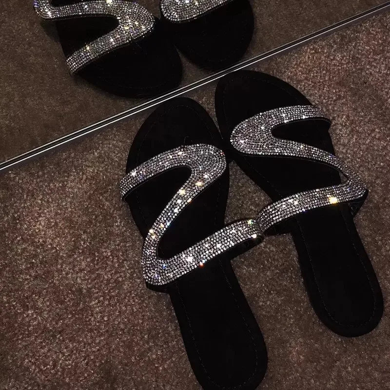 pantofole diamante pantofole con strass