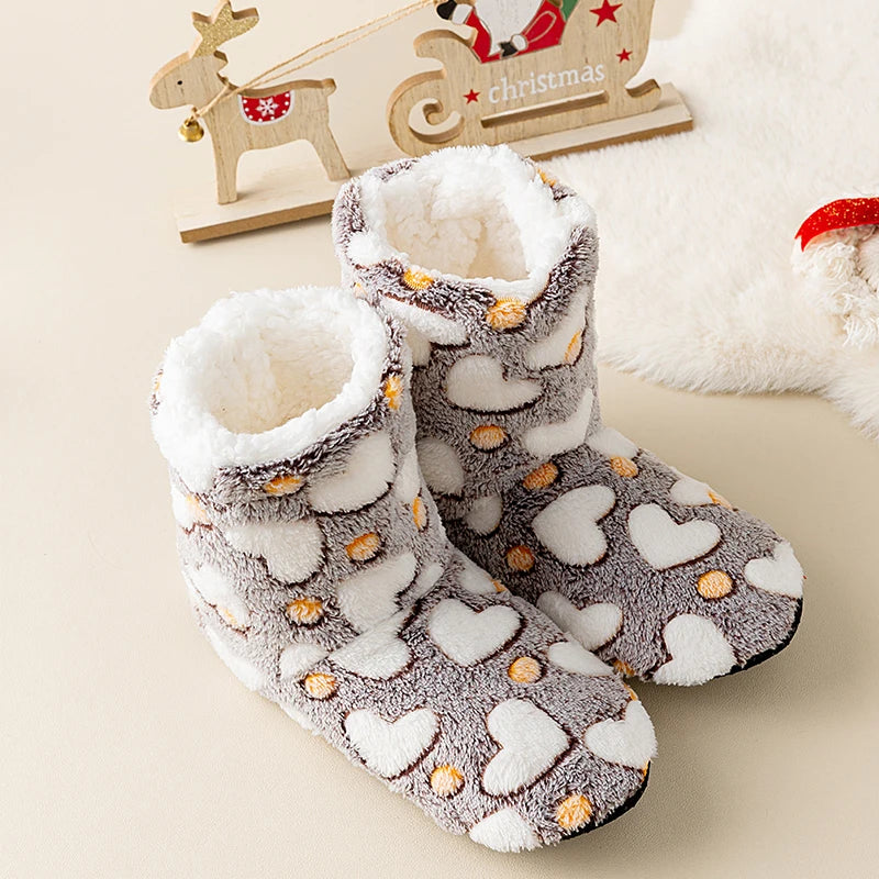 pantofole a stivaletto casa cuore amore