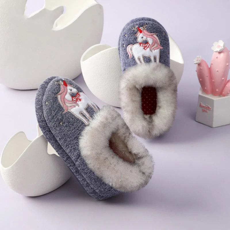 calda pantofola invernale per bambino