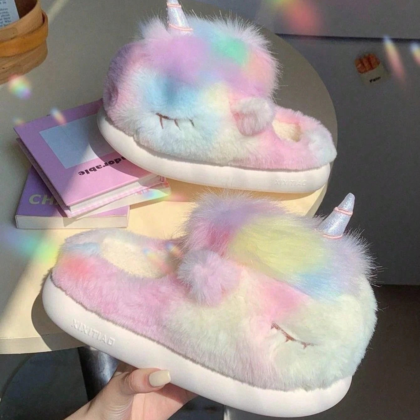 pantofole da unicorno