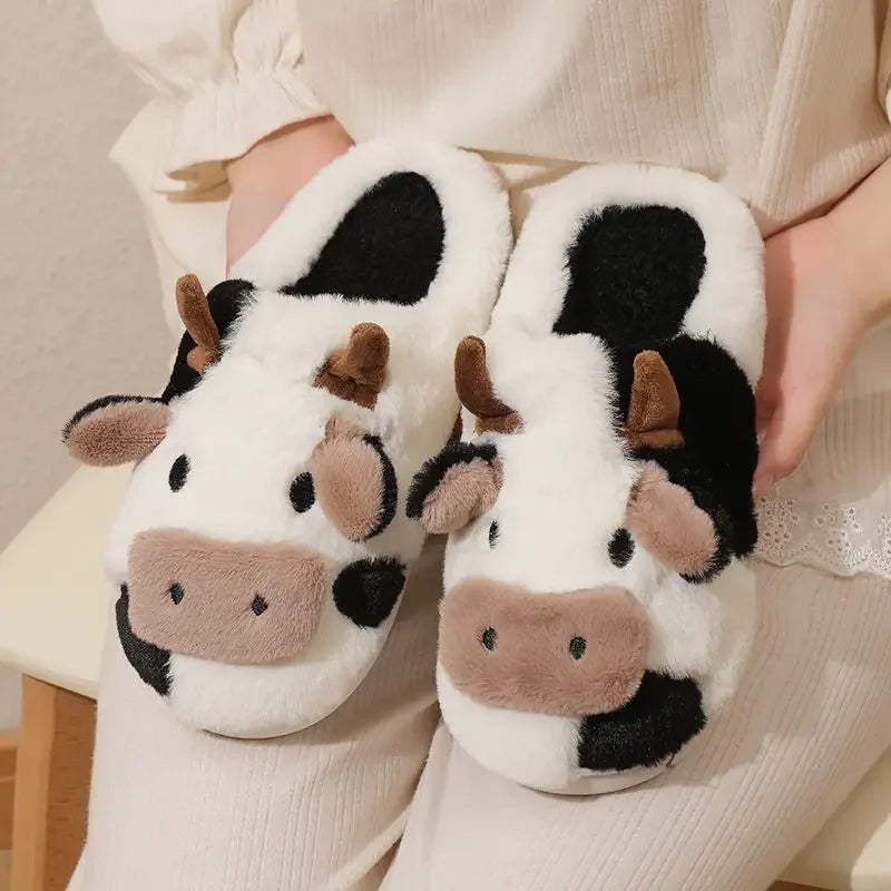pantofole mucca