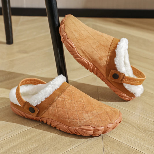 pantofole in pelle da uomo