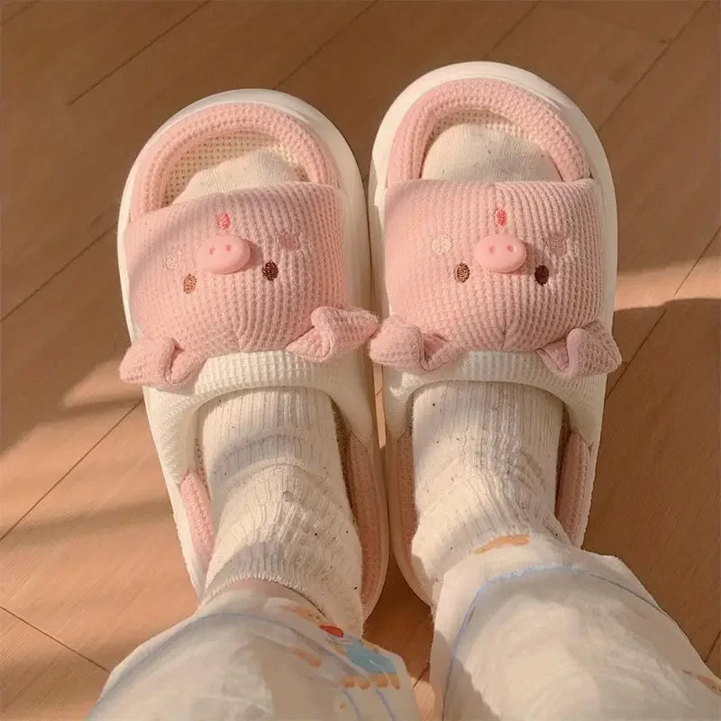 PANTOFOLE MAIALE DONNA CASA ESTATE