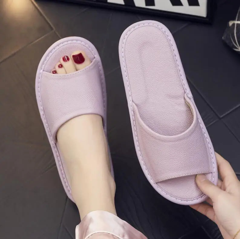 pantofole in pelle da uomo