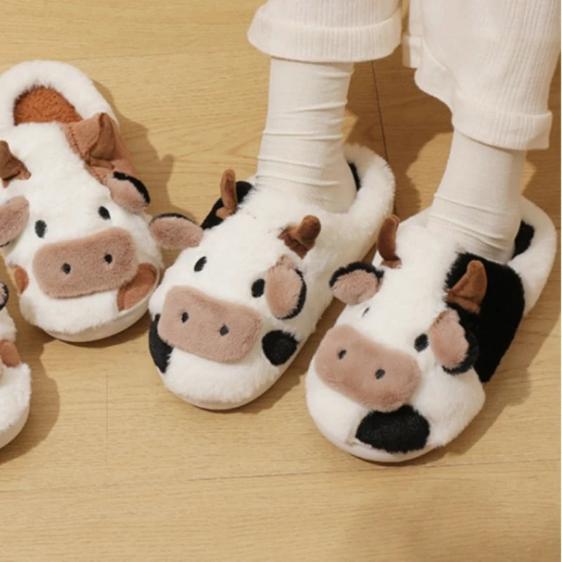 pantofole mucca