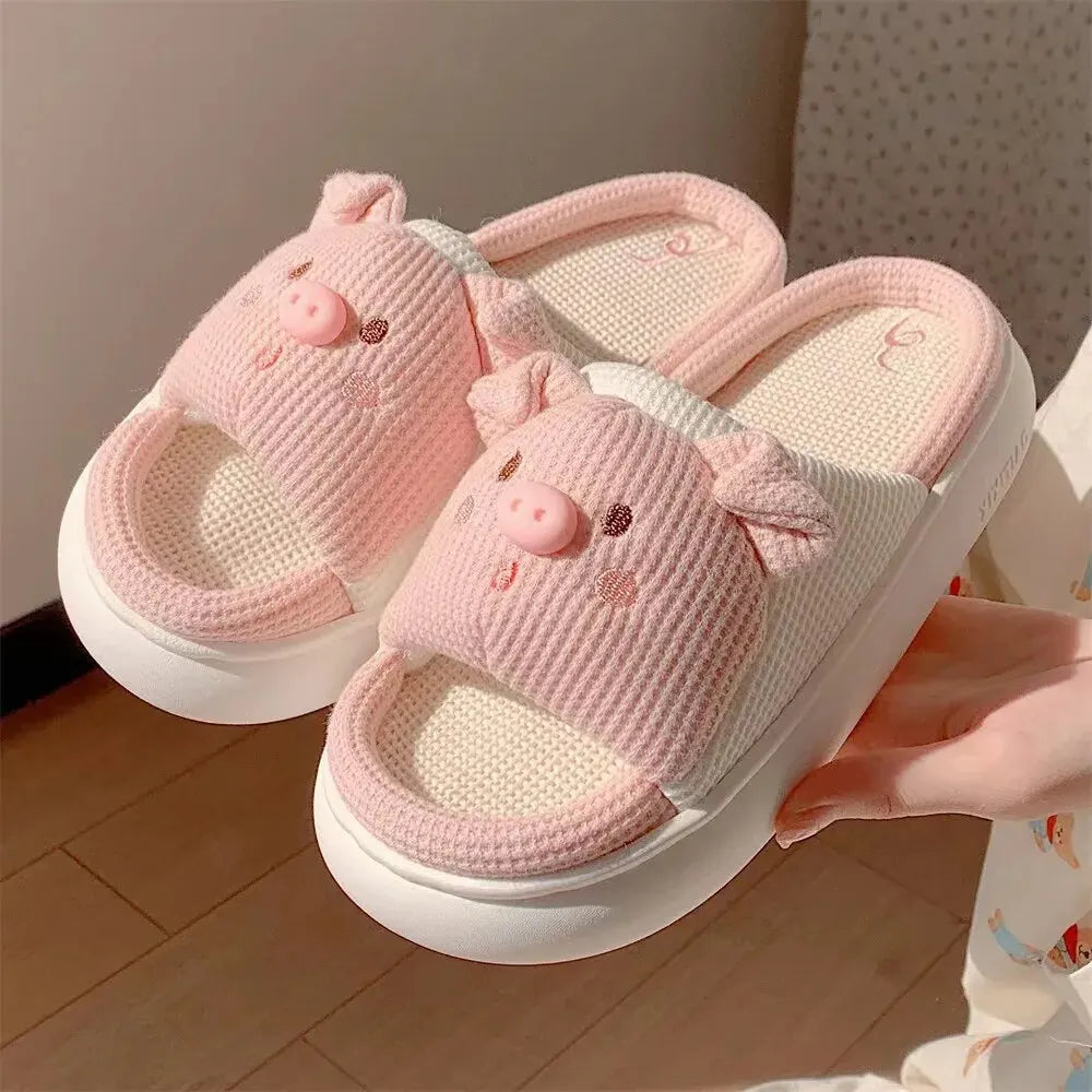 PANTOFOLE MAIALE DONNA CASA ESTATE