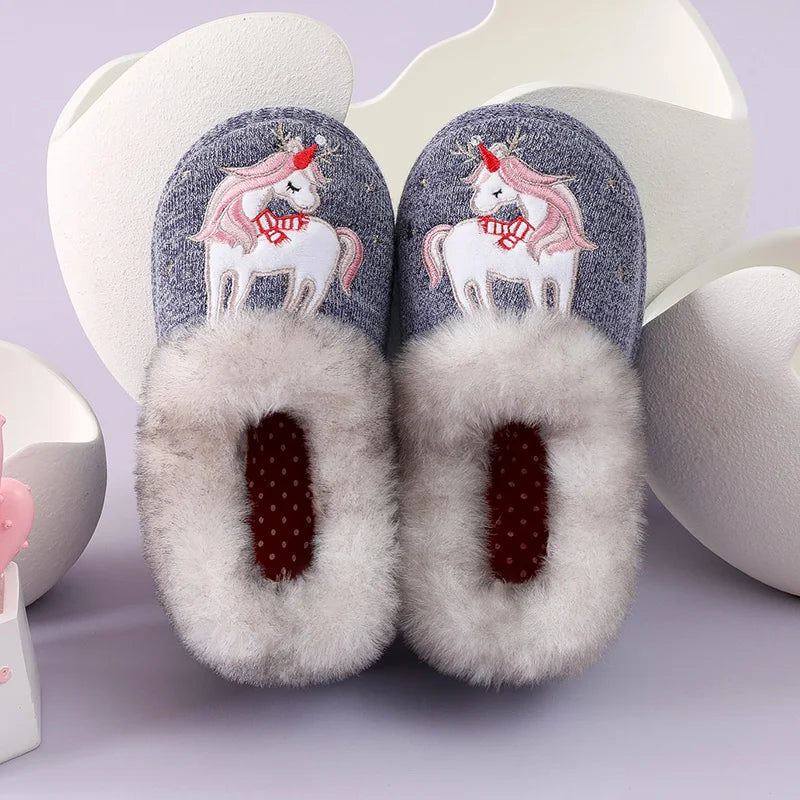 calda pantofola invernale per bambino