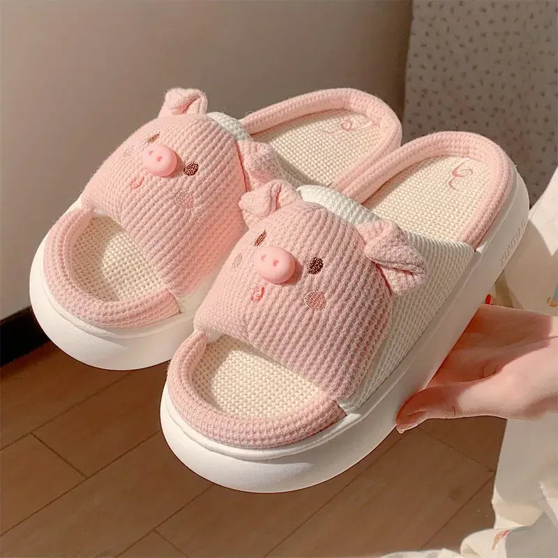 PANTOFOLE MAIALE DONNA CASA ESTATE