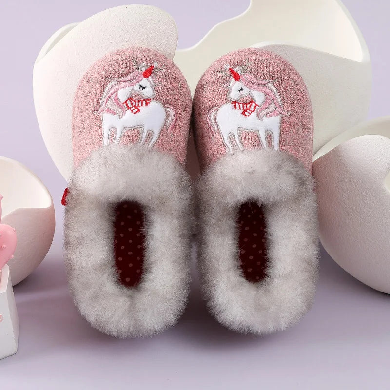 calda pantofola invernale per bambino
