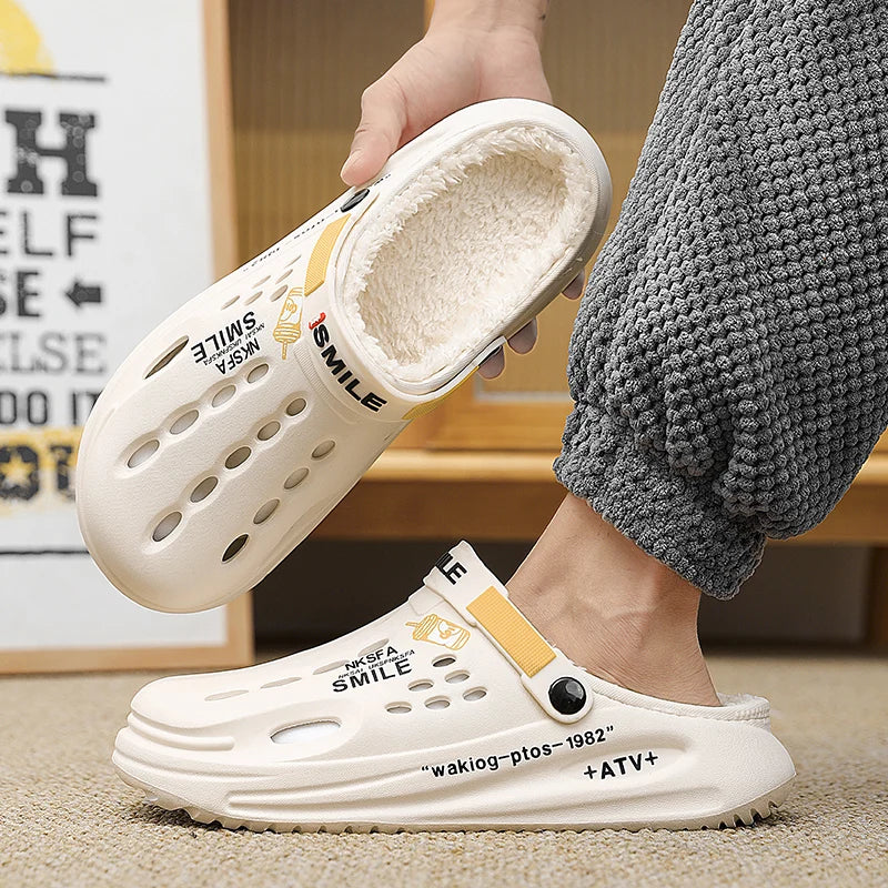 pantofole con pelo uomo