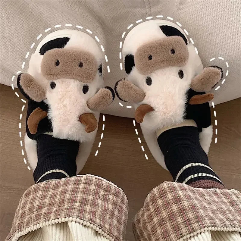 pantofole mucca